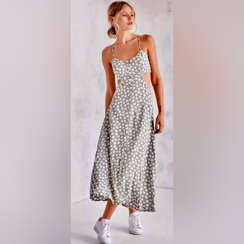 Flynn Skye Mallory Tie Back Backless Maxi Dress ZB1